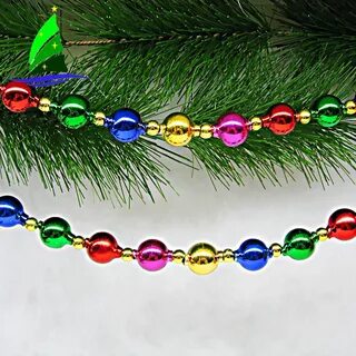Елочные игрушки бусы