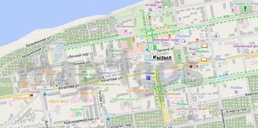 Г кызыл на карте. Город кызыл на карте.