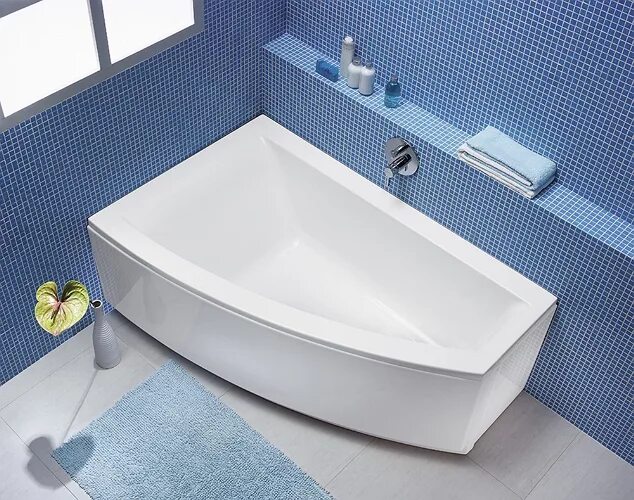 Signature Hardware 70" Talia Corner Acrylic Tub with Ball Feet for sale online e