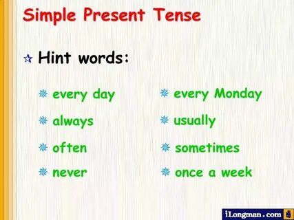 Present simple haqida toliq malumot