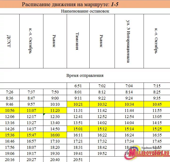 Гуково зверево расписание маршруток