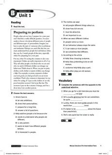 Progress test unit 2 9 класс
