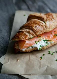 Круассан с красной рыбой рецепт
