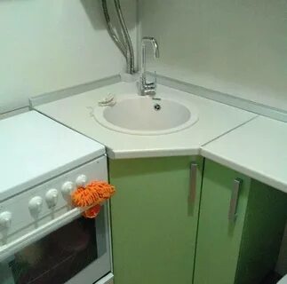 Угловые мойки для маленькой кухни фото