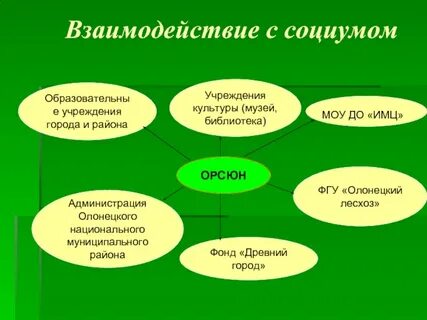 Взаимодействие с социумом