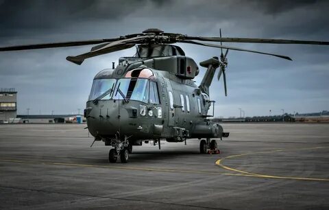 Фото обои авиация, вертолет, аэродром, AgustaWestland, AW101 Merlin. 