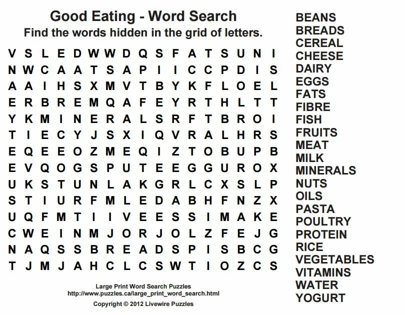 Word find game