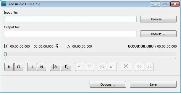 Добавить аудио к аудио. Программа для обрезки аудио. d-dub software.