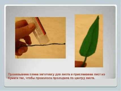 Точечное наклеивание листьев 1 класс технология