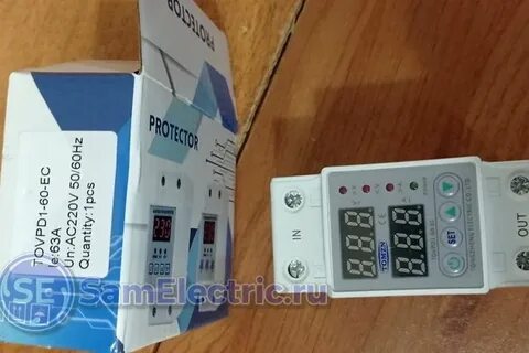 Реле напряжения tomzn tovpd1 40 ec