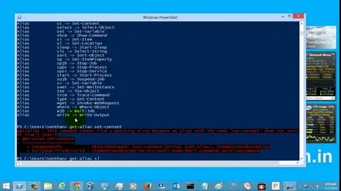 Powershell set variable