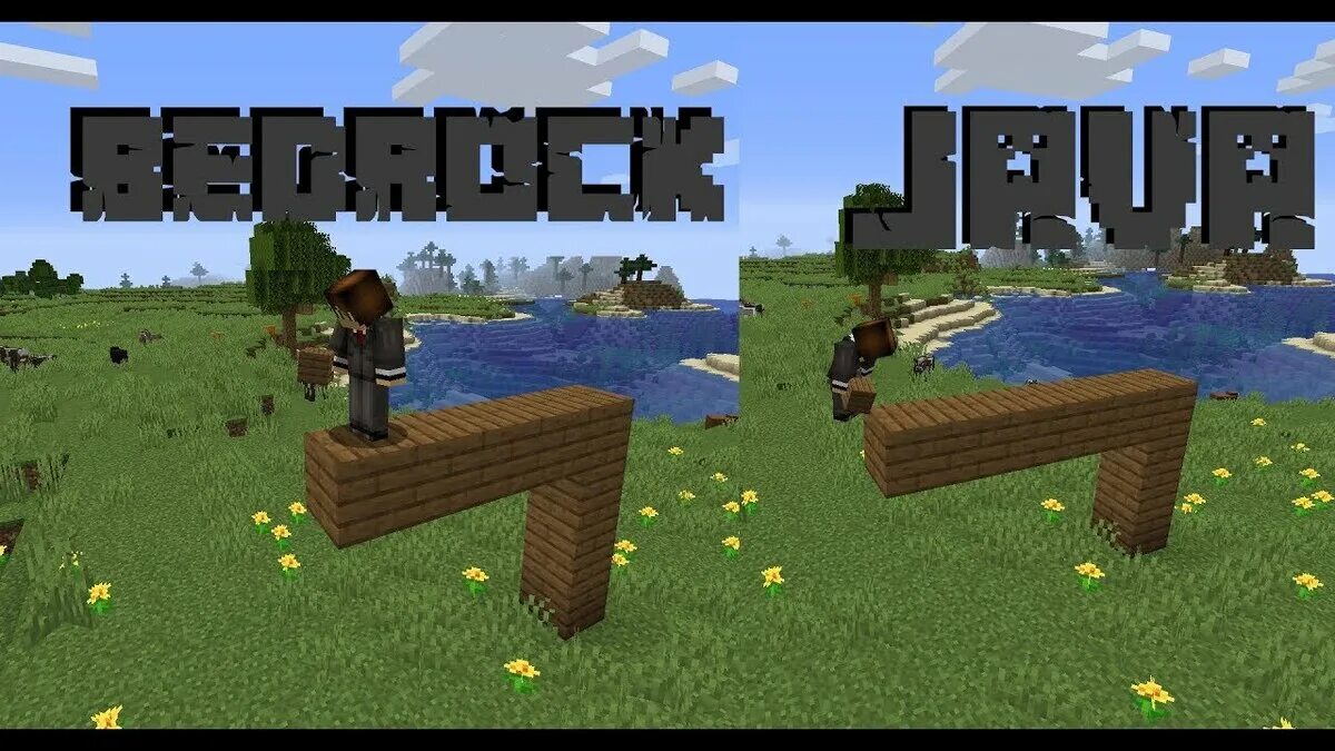 Майнкрафт java vs Bedrock. Майнкрафт Bedrock Edition. Java Edition vs Bedrock Edition. Minecraft java Edition and Bedrock Edition.