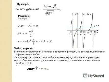 Решите уравнение tg x
