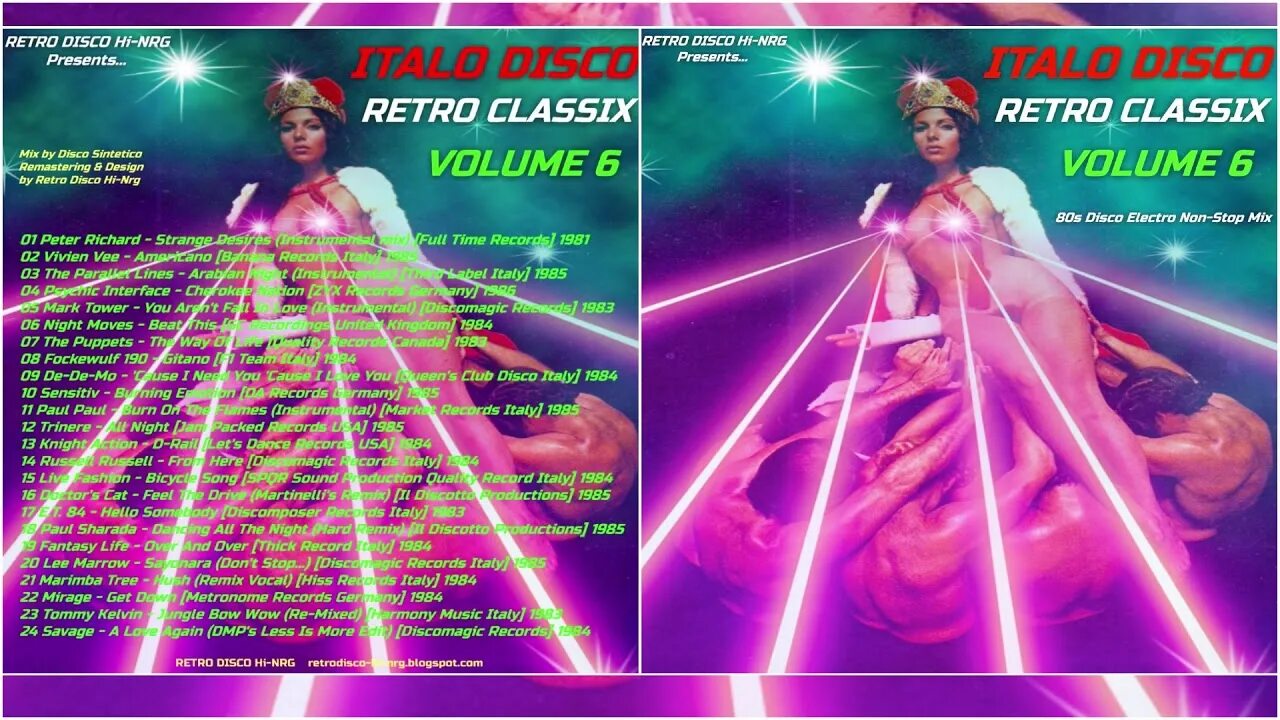 Retro disco mix. Italo disco megamix hi nrg. italo disco vol 6. 20 super disco hits non-stop. nonstop disco dj mix party volume two weston.