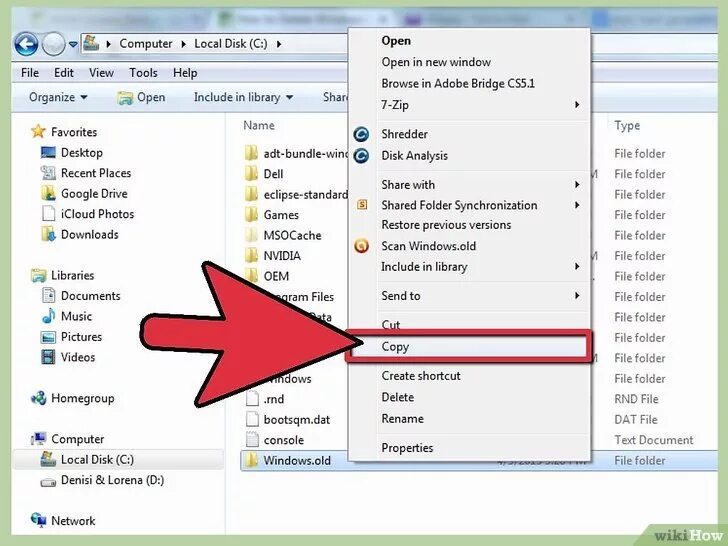 Как удалить папку old. Folder. folder old windows. как сделать windows old. files что это и можно их удалять.