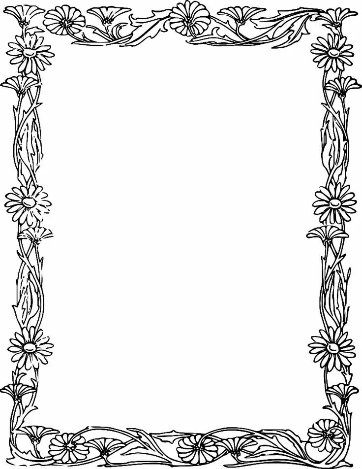 Decorative vertical frame with curls Royalty Free Vector