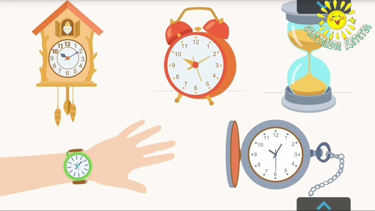 Эксперимент часы и время. Иллюстрации различных часов для детей. Часы разные для дошкольников. Виды часов задания для дошкольников. Иллюстрации с изображением разных видов часов.