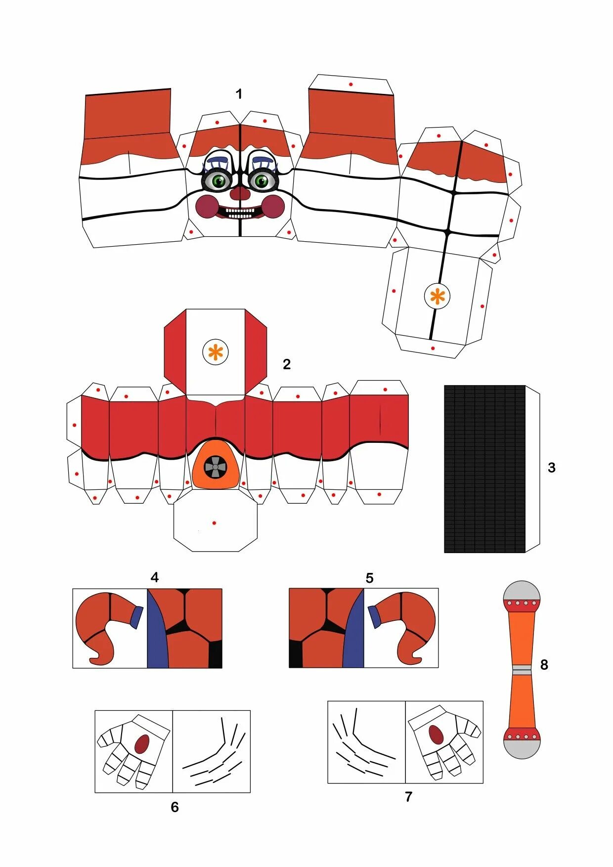 как сделать фнаф 5. как сделать фнаф 5. как сделать фнаф 5. фнаф из бумаги. фигурки из бумаги фнаф 9.