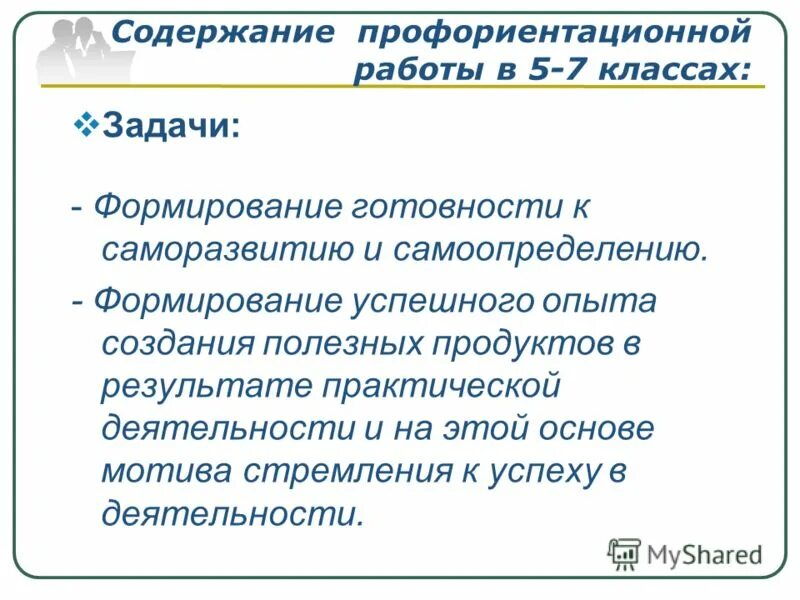 профессиональная ориентация содержание