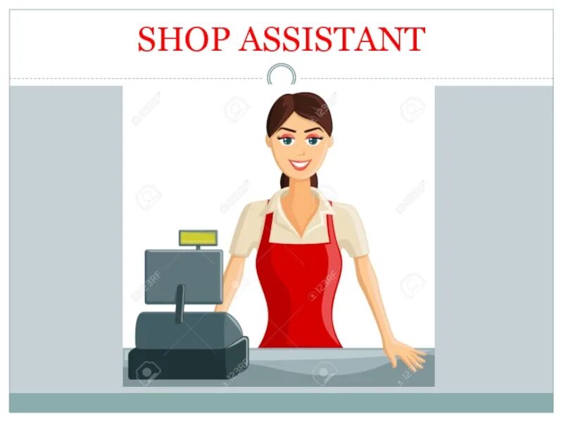 Shop assistant good morning can i. Продавец иллюстрация. Shop Assistant рисунок. Продавец рисунок. Продавец на белом фоне.