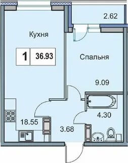 Квартиры 1 комнатная мурино