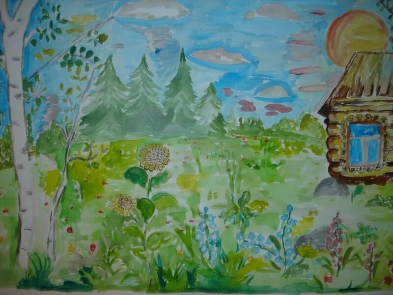 Слова песни ходят кони над рекою. Рисунок на тему природа родного края. Рисунки детей на тему родной край. Расцветай мой край. Красота родного края рисунки.