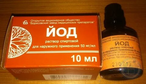 Йод в глаз что делать