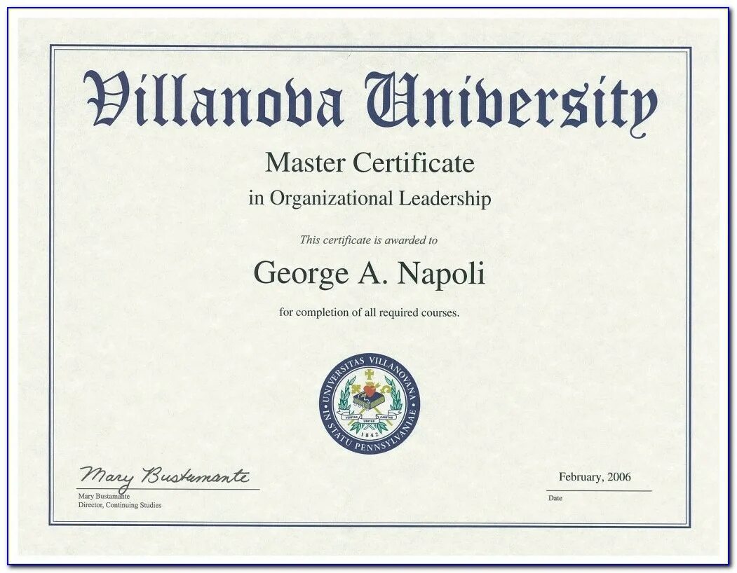 University Certificate. Business Certificate. Award Certificate from University. It Project Management Certificate.