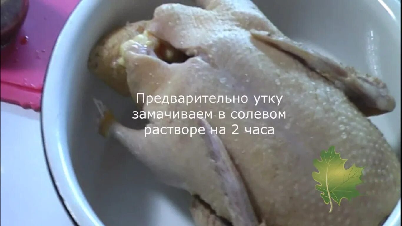 Сколько замачивать утку в соленой воде