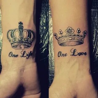 Tattoo uploaded by Alyssa • #couplestattoo #kingandqueen