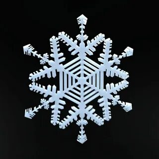 Дракон из снежинок