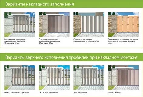 Варианты заполнения