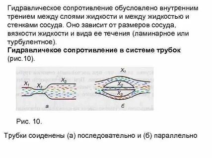 Характеристики гидравлических сопротивлений