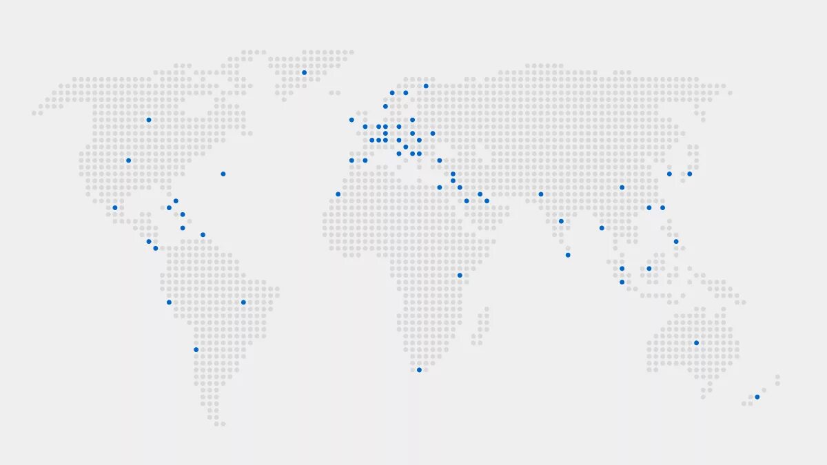 Dots map. Dots map