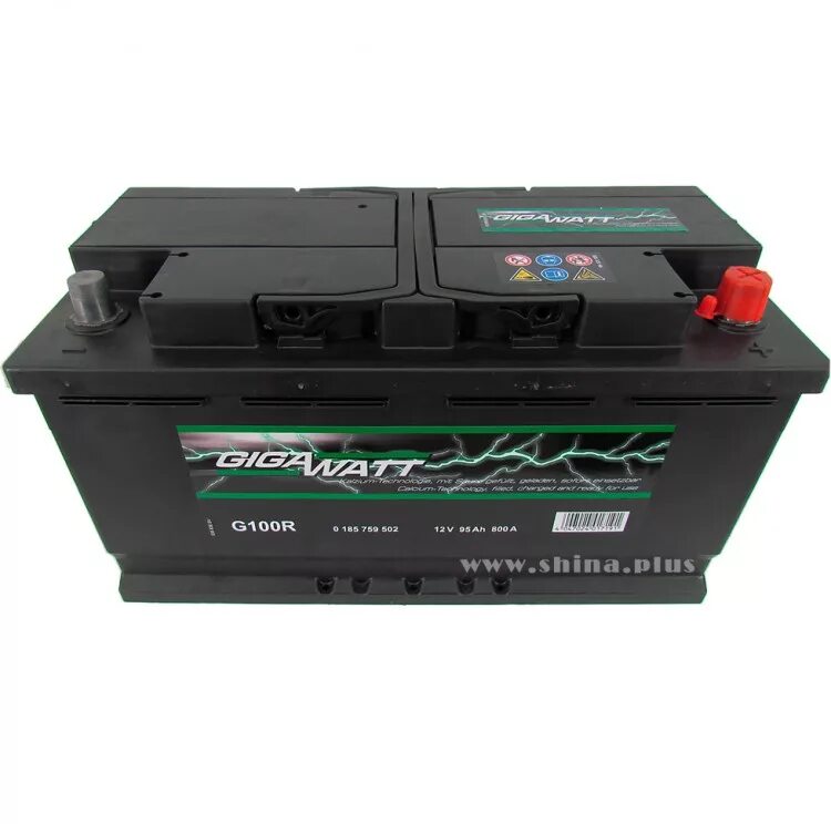 Аккумулятор 95 100. Gigawatt 6ст 100ah 830 en (обр) g100r 353х175х190.. акб 95 ah. varta : 595 901 085. аккумулятор gigawatt g100r.