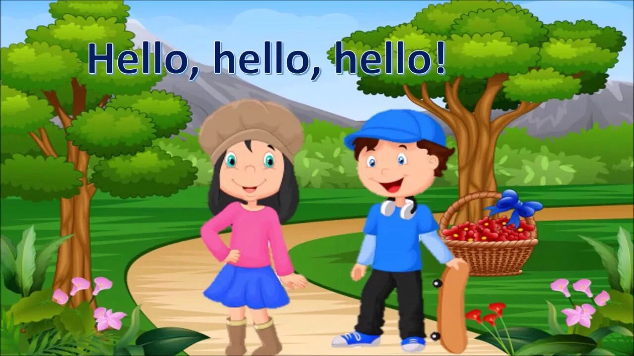 Песня привет 1. Hello children картинка. Hello Song for children. Hello Song песня для дошкольников. Hello! Super simple Songs.