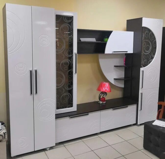 грата выставочные стенды. экспо 2. гостиная экспо 2 белый глянец. гостиная экспо-2 (мдф с фрезеровкой) (дуб венге/белый глянец),.