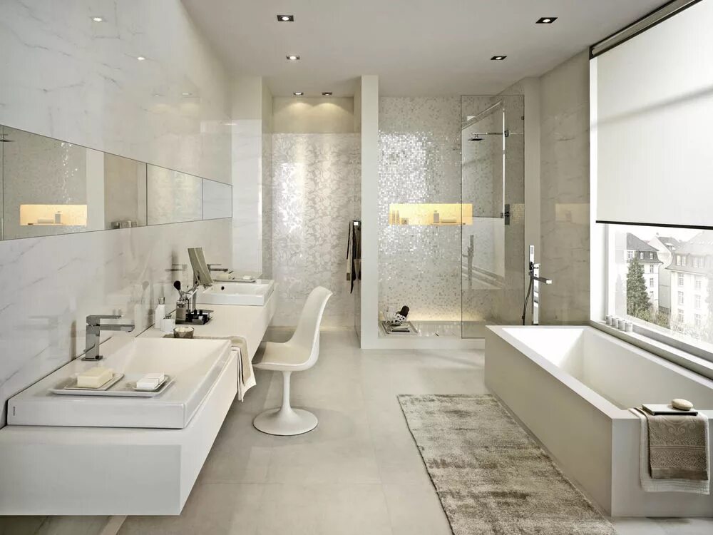 Плитка в ванной в современном стиле. Stonevision плитка marazzi. коллекция плитки marazzi stonevision. плитки marazzi italy stonevision (италия). мозаика marazzi stonevision mosaico travertino.