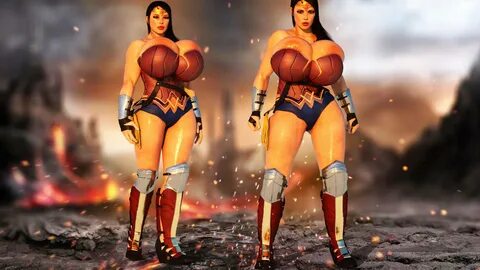 Wonder woman huge tits.