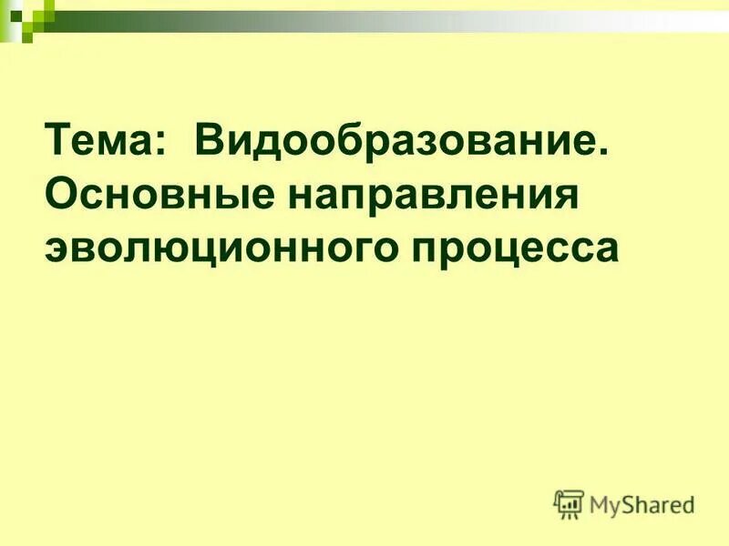 Тест основные направления эволюции 9 класс