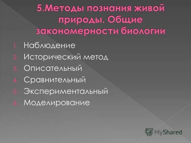 Объект изучения биологии 3