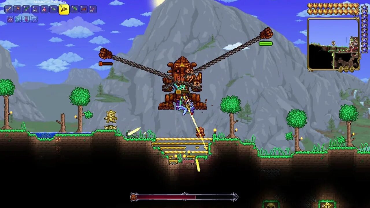 Terraria boss battles. Террария дроп боссов. Treasure Bag террария. Terraria битвы с боссами 2022. Террария битва с боссом.