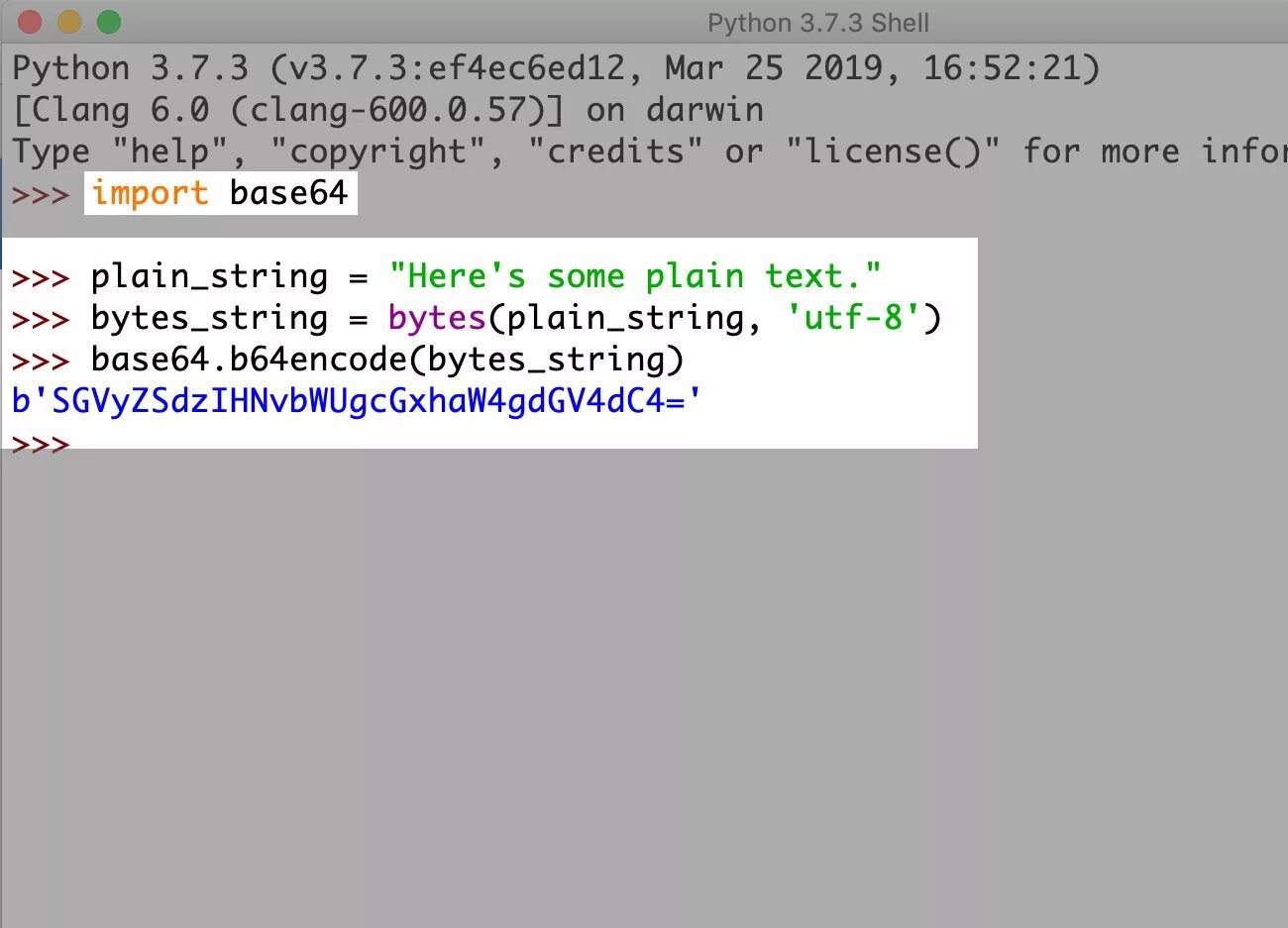 Закодировать в base64