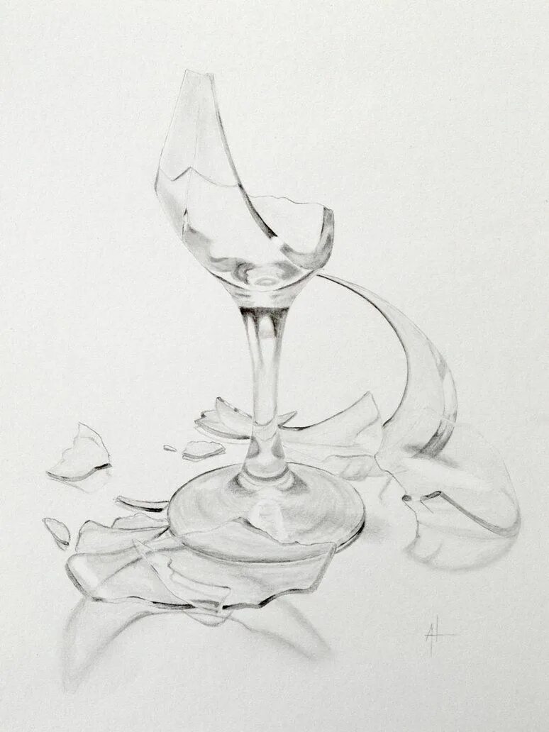 Стекло карандашом. Зарисовки воды. Glass drawing. Стекло карандашом. Нарисовать бокал.