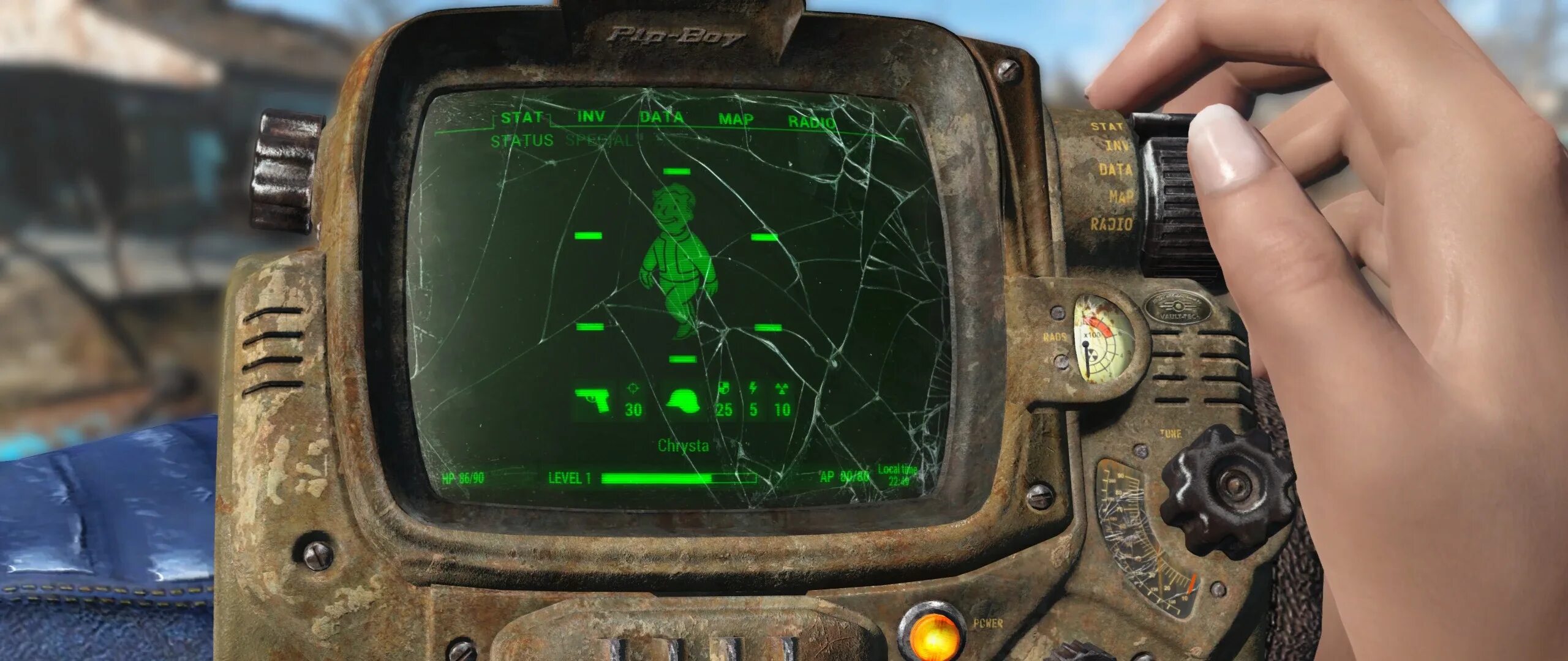 Fallout 4 монитор. Часы фоллаут 4. Фоллаут 4 пипбой. Пит бой фоллаут. Fallout 4 Pipboy Mod.