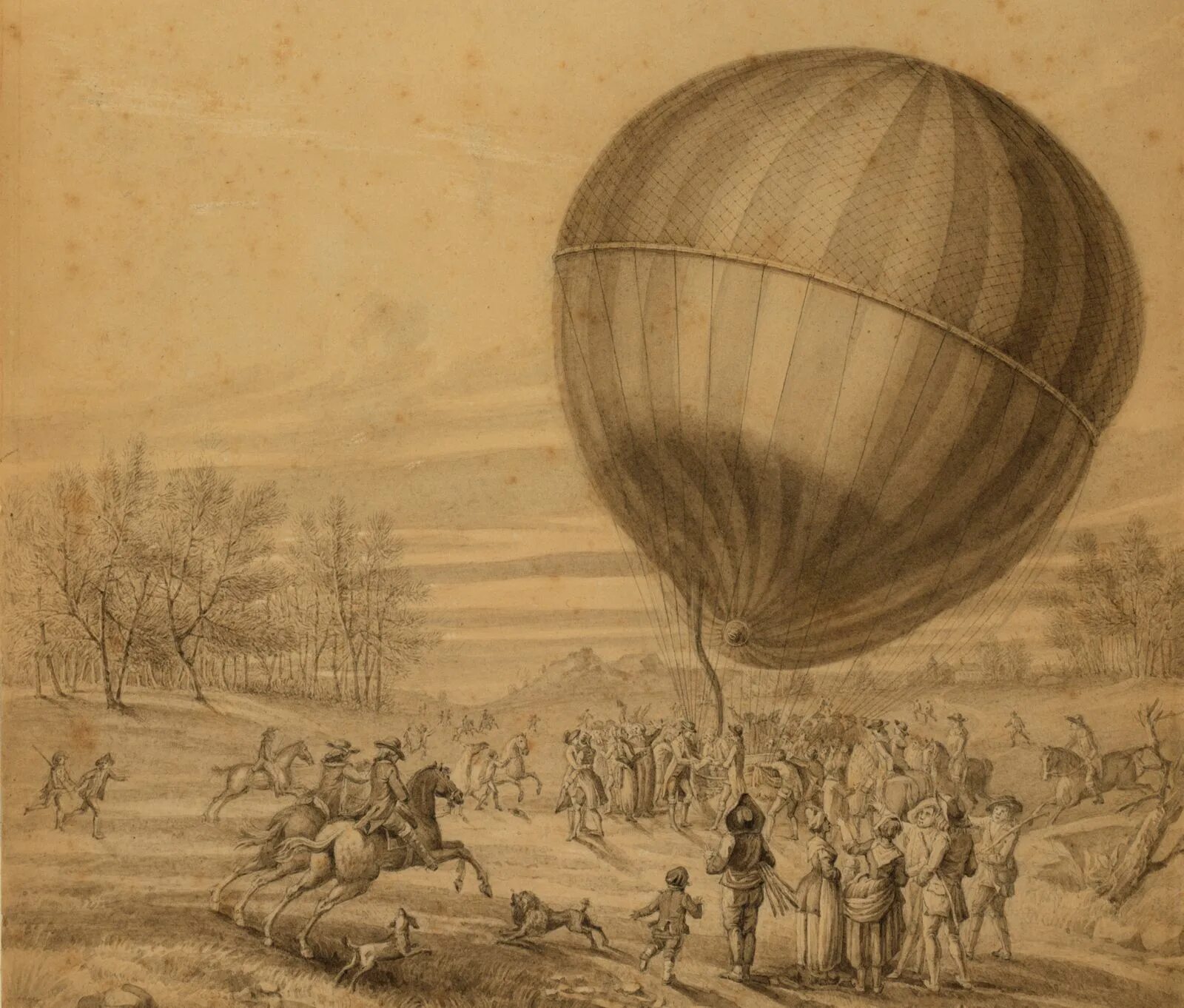 Первый воздушный шарик. Воздушный шар Жака Шарля.