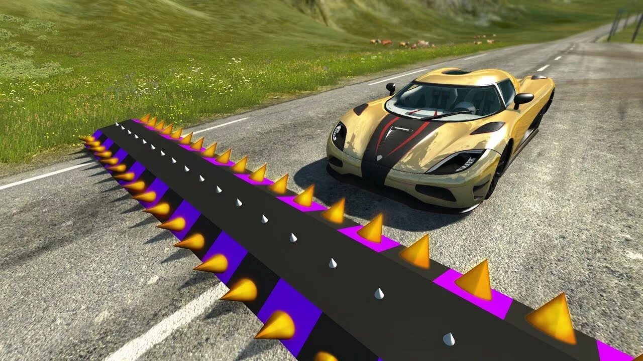 BEAMNG Speed Bump. BEAMNG Drive Speed Bump. BEAMNG Drive острые шипы. Спайк спуск гонки.