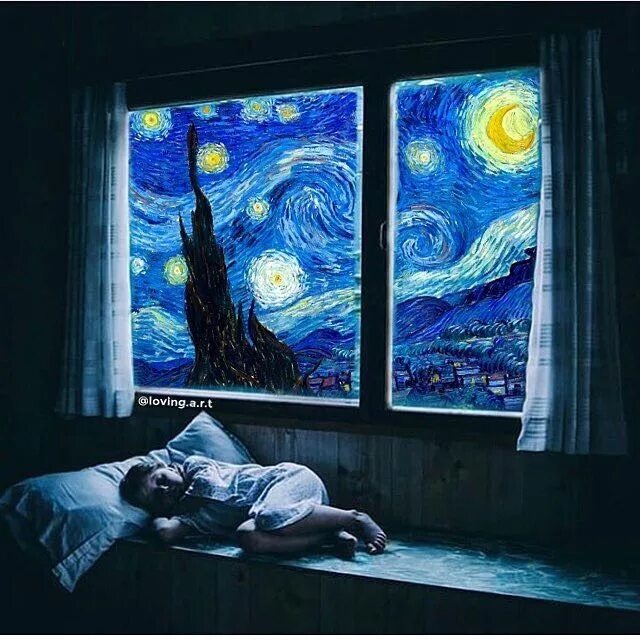 Ночь в монштаде счастливая случайность. Ван Гог Starry Night. Starry Starry Night van Gogh. Арт Звездная ночь Ван Гога. Звездная ночь Ван Гога ФРАГМЕНТЫ.