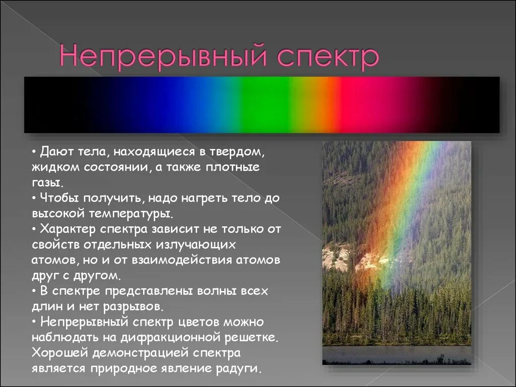 Непрерывный спектр. Непрерывные спектры. Что дает непрерывный спектр. Сплошной непрерывный спектр.