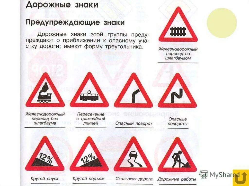 8 предупреждающих знаков